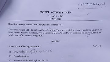 MODEL ACTIVITY TASK CLASS 4 ENGLISH PART 6 (September 21)new