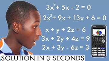 HOW TO SOLVE POLYNOMIAL EQUATIONS IN SCIENTIFIC CALCULATOR FAST: Casio fx-CG50 | A Level Maths Trick
