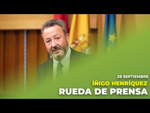 28.09 | Rueda de Prensa de ÍÑIGO HENRÍQUEZ DE LUNA tras la Junta de portavoces Asamblea de Madrid