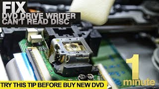 fix dvd drive not read disc blank disc slow read and skipping error read