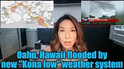 Oahu, Hawaii flooded by unusual "Kona low" weather system thumbnail