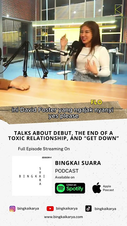 Flo diajak nyanyi sama David Foster #bingkaikarya #flo