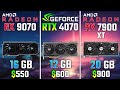 AMD RX 9070 vs RTX 4070 vs RX 7900 XT | Test in 6 Games