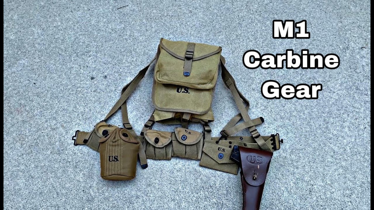 M1 Carbine Gear (WW2) YouTube