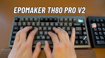EPOMAKER TH80 PRO V2 Wireless Mechanical Keyboard - Unboxing & Typing Sound Test (Mulan Switch)