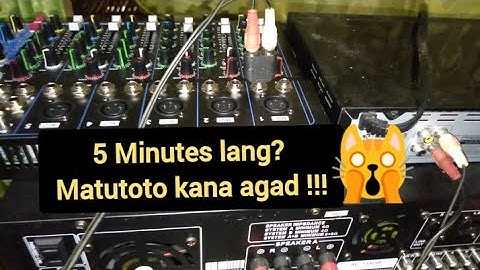 DVD player to Mixer and to Amplifier Connection || Sound check [Tagalog]