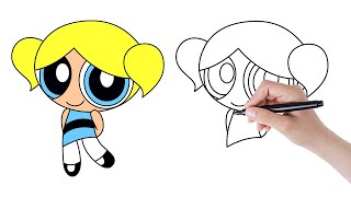 How To Draw Bubbles Step By Step | Powerpuff Girls | Tamanna Drawing |