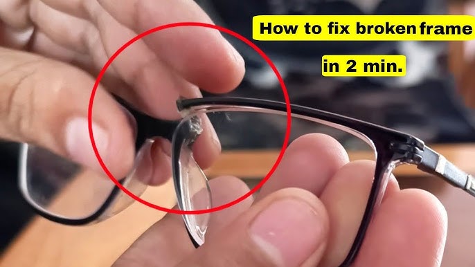 How ‎to Fix Broken Glasses  Eyeglasses Frame Repair Guide