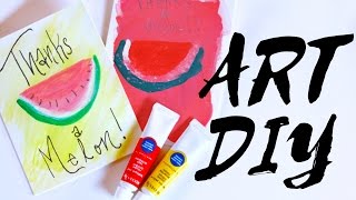 DIY Watermelon Art