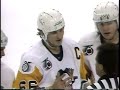 Jaromir jagr mario lemieux kevin stevens  all game misconduct  funny hoogart refereing 