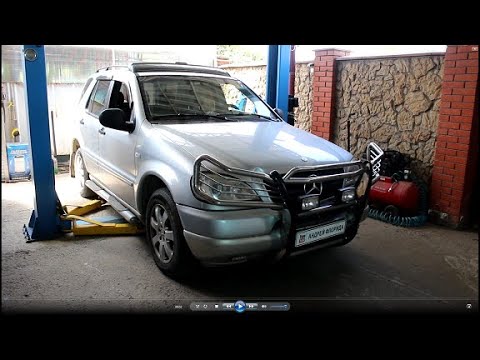 Замена левого рулевого наконечника на Mercedes Benz ML 320 W163  Мерседес М класс 1999