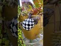 Add a little decor to your potted plants. #springdecor #frontporchdec...