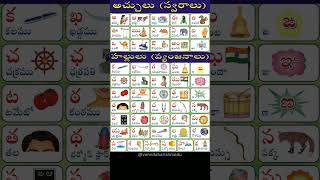 తెలుగు వర్ణమాల || అచ్చులు { స్వరాలు } || హల్లులు { వ్యంజనాలు } తెలుగు వర్ణమాల || అచ్చులు { స్వరాలు } || హల్లులు { వ్యంజనాలు }