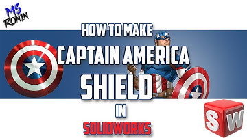 How to make a CAPTAIN AMERICA SHIELD in SolidWorks