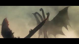 King Ghidorah Destroys Rodan Scene Rodan Vs King Ghidorah Fight