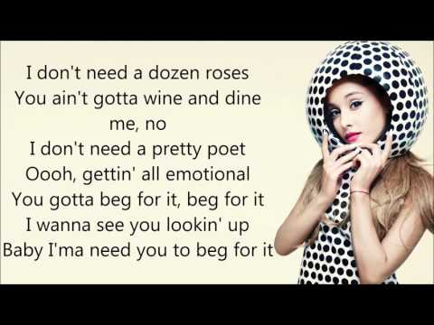 Nicki Minaj ft. Ariana Grande ~ Get On Your Knees ~ Lyrics
