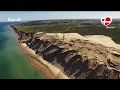 Lønstrup von oben: Schöne Ferienhäuser an der Steilküste