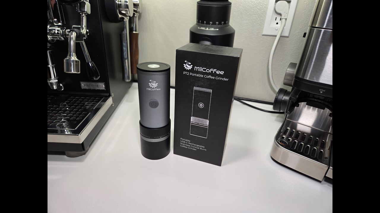 Portable coffee grinder / Miicoffee PT2 - YouTube