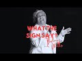 What The Sign Say