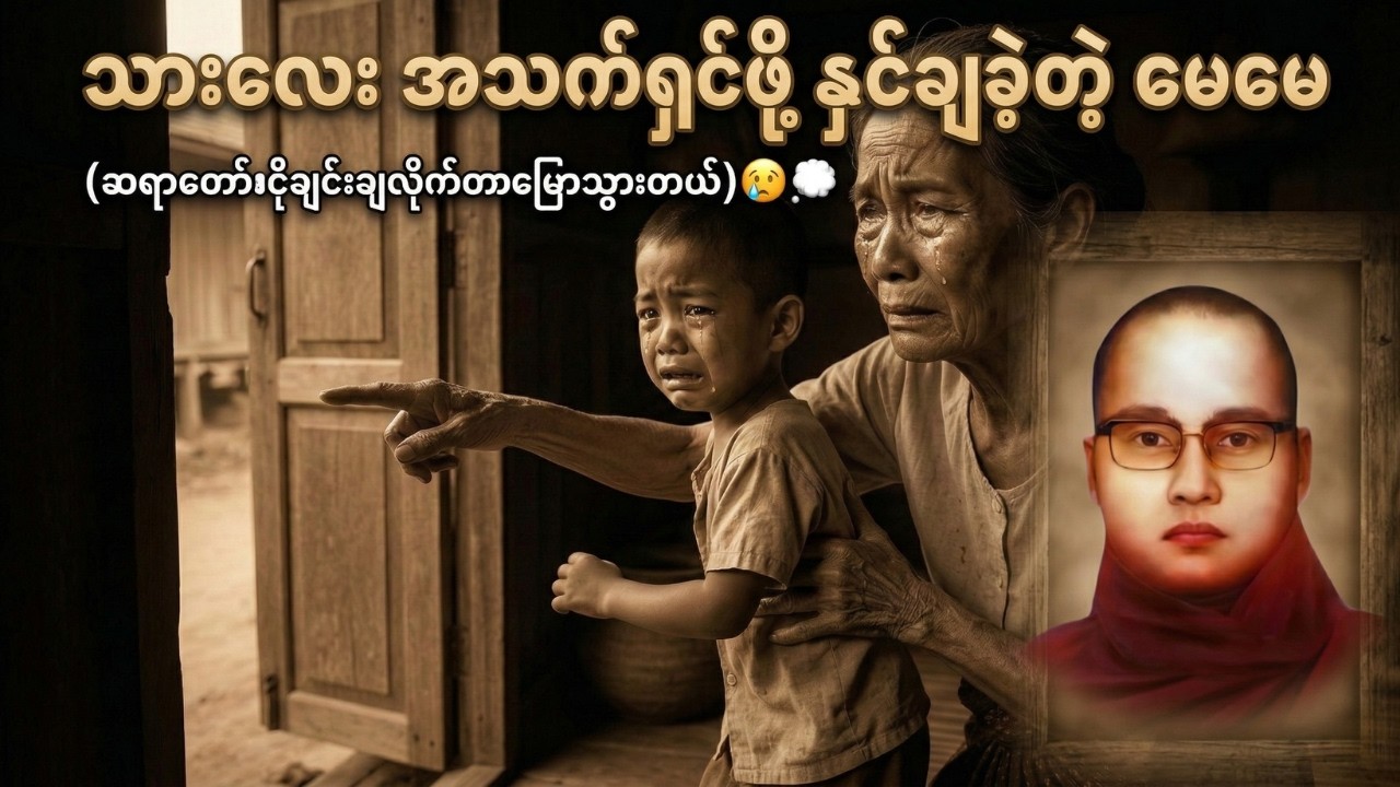 😭 သားလေးအသက်ရှင်ဖို့ နှင်ချခဲ့တဲ့ မေမေ (မေမေနှင်ထုတ်တေးတစ်ပုဒ်) | #ကြာနီကန်ဆရာတော်ဘုရားကြီး