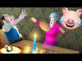 I PUT WORMS IN THEIR NOODLES.. | Scary Teacher 3D (Hello Neighbor's Sister)