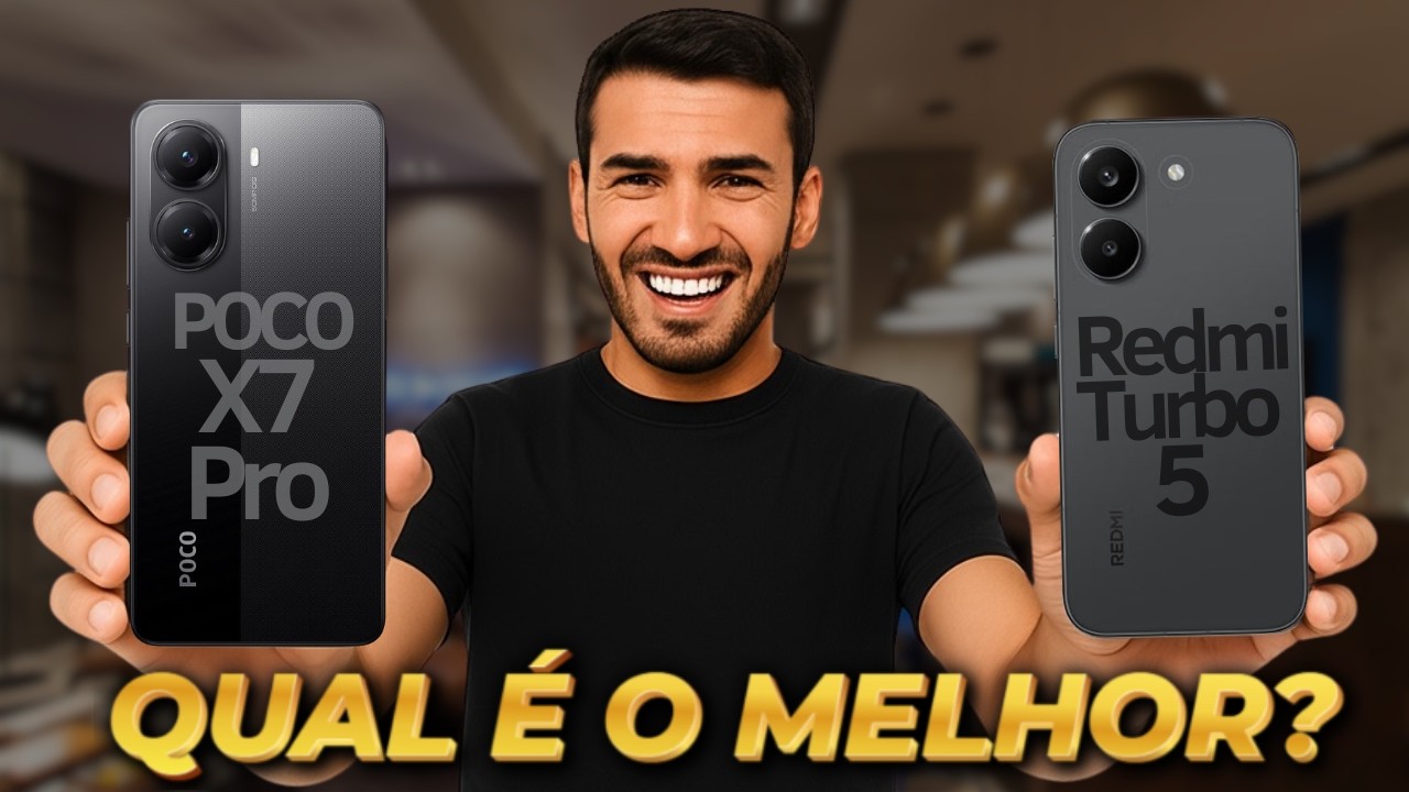 POCO X7 Pro vs Redmi Turbo 5 Qual é o MELHOR? (Comparativo)