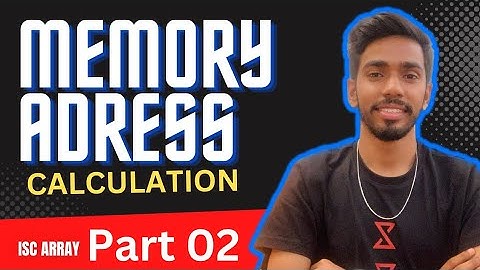 Memory address calculation in Java programming ISC