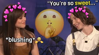 Jenna Ortega And Emma Myers Flirting For Almost 10 Minutes Straight