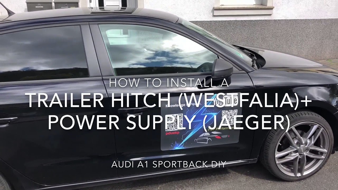 How to install a trailer hitch Westfalia and power supply Jaeger Audi