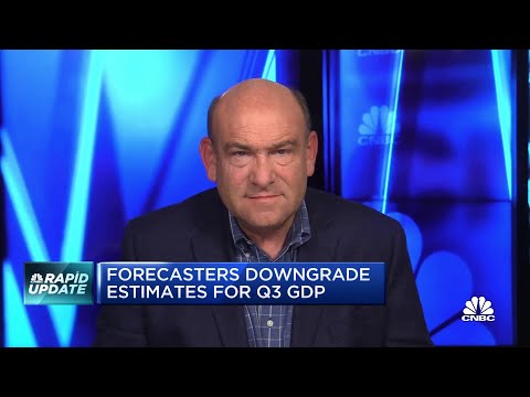 Economic forecasters downgrade estimates for q3 gdp