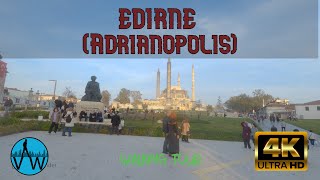 ⁴ᴷ⁵⁰ 🇹🇷 Walking Tour in Adrianopolis - Selimiye Mosque - Edirne