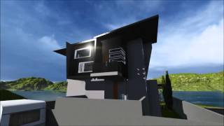 DESAIN RUMAH MINIMALIS MODERN 3D ANIMASI screenshot 5