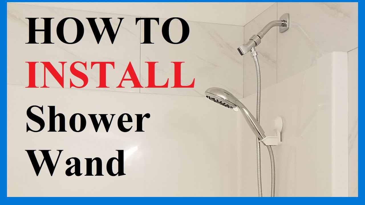 How to Install or Replace a Handheld Shower Head - YouTube