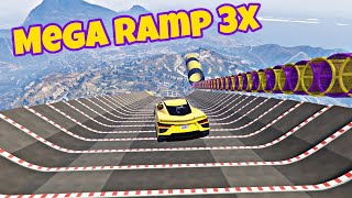 Gta 5 triple mega ramp gameplay (no copyright)