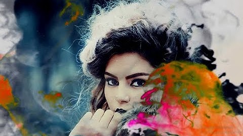 How to Create Ink Motion Drop Slideshow | FILMORA 9 , X |  FOR BEGINNERS