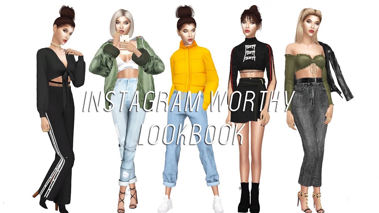 The Sims 4 Instagram Worthy Lookbook Cc List Youtube