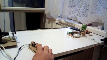 Spark Gap Transmitter and Coherer Receiver (old radio)