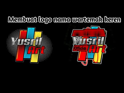 cara membuat logo nama atau wartemak keren di apklikasi