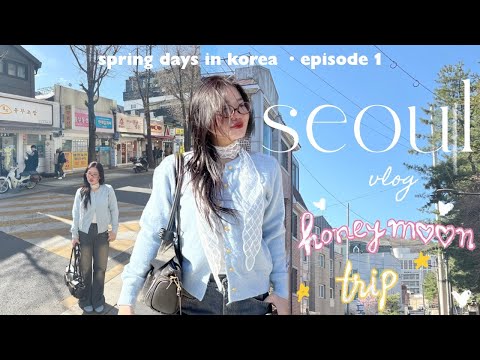 nhật kí mùa xuân ở Seoul: hoa anh đào nở và tuyết rơi 🌸❄️ spring diaries | tập 1
