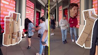 Boxman Prank = Unexpected Reactions