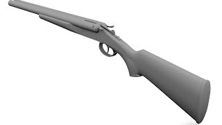 Maya: Modelling a Shotgun in subDs (2hr timelapse)