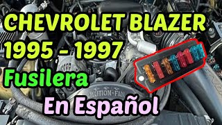 DIAGRAMA de FUSIBLES Chevrolet Blazer 1995 - 1997 [ En Español ]