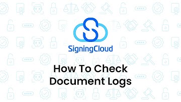 SigningCloud Tutorial : [Admin] How to Check Document Logs