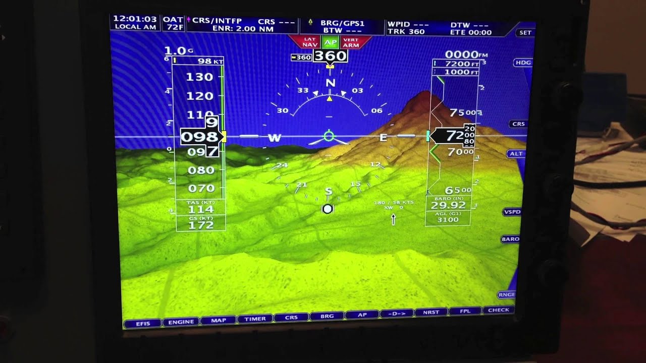 AF-5800 EFIS with high resolution SV - YouTube