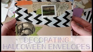 Decorating Halloween Envelopes