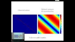 L. Theran: An algebraic combinatorial viewpoint on low rank matrix completion