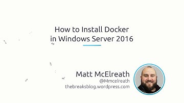 How To Install Docker In Windows Server 2016