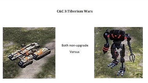 C&C 3: Tiberium Wars: non-upgrade Mammoth Mk. III Tank versus non-upgrade Avatar