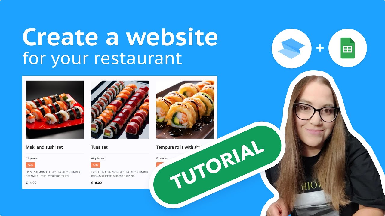 Build a restaurant website no-code
