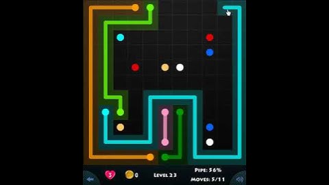 flow game facebook - 11 x 11 mania level 23 Connect the dots